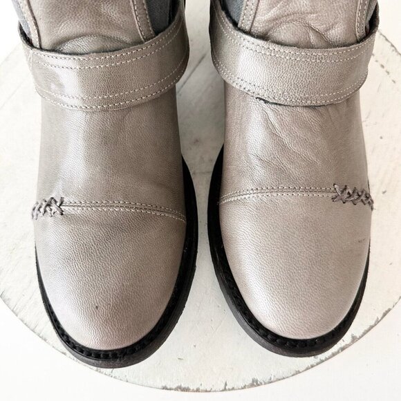 NEW Lane DUSTOFF Womens Cowboy Boots 7.5 Gray Western Cowgirl Ankle Short Bootie - Picture 7 of 12